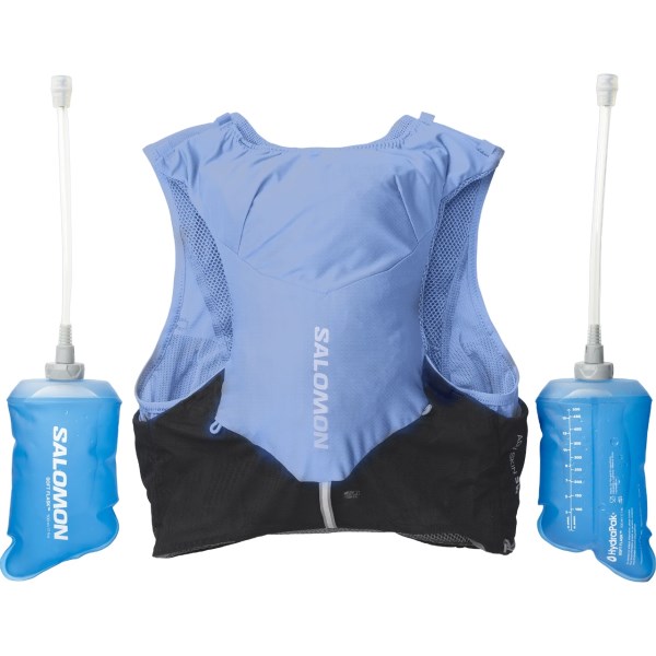 Salomon Advanced Skin 5 Womens Running Hydration Vest With Flasks - English Manor/Black Iris