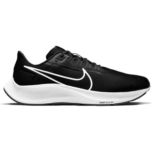 Nike Air Zoom Pegasus 38 - Mens Running Shoes - Black/White/Anthracite/Volt