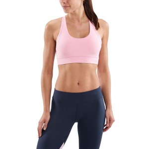 Skins DNAmic Soft Womens Sports Bra - Cameo Pink
