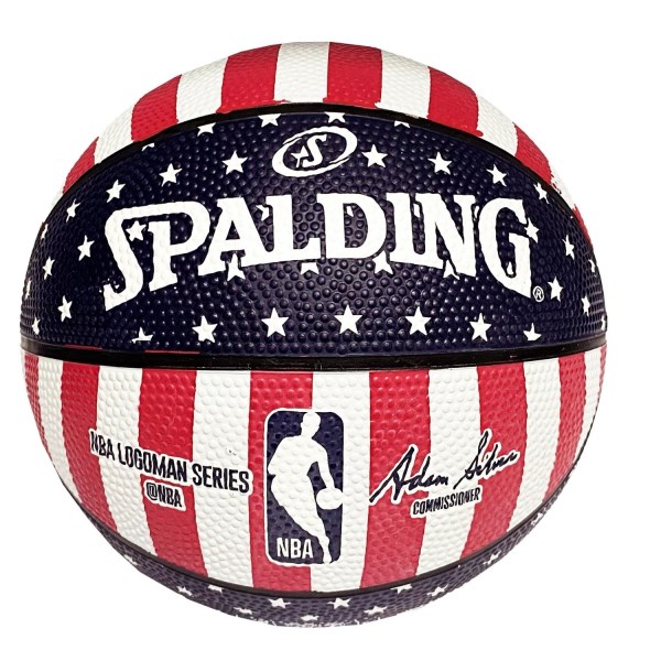 Spalding NBA USA Logoman Indoor/Outdoor Basketball - Size 3 - USA