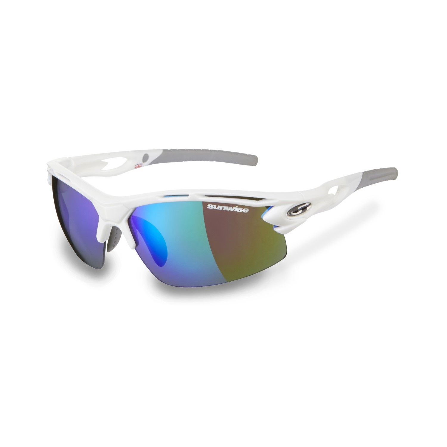 Sunwise Vertex Optics Sports Sunglasses + 3 Lens Sets - White