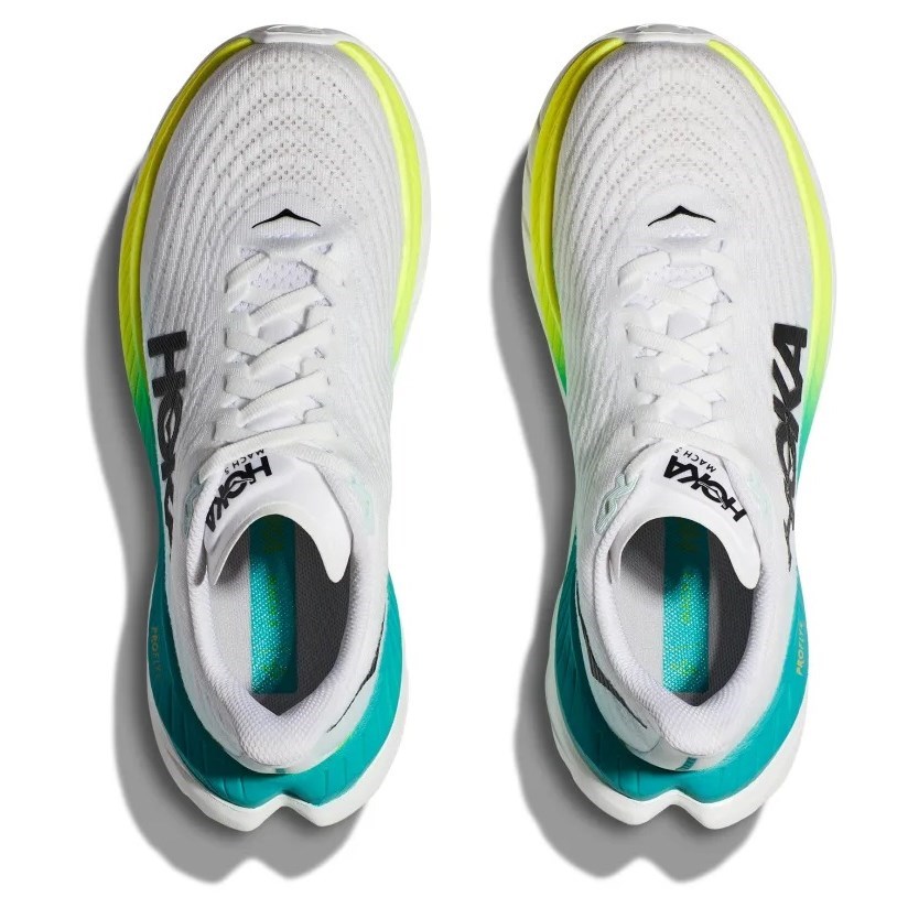 Hoka Mach 5 - Mens Running Shoes - White/Blue Glass | Sportitude
