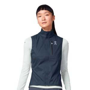 On Running Womens Weather Vest - Navy/Shadow