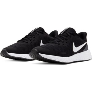 Nike Revolution 5 GS - Kids Running Shoes - Black/White/Anthracite