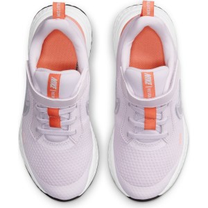 Nike Revolution 5 PSV - Kids Running Shoes - Light Violet/Metallic Platinum Crimson Bliss
