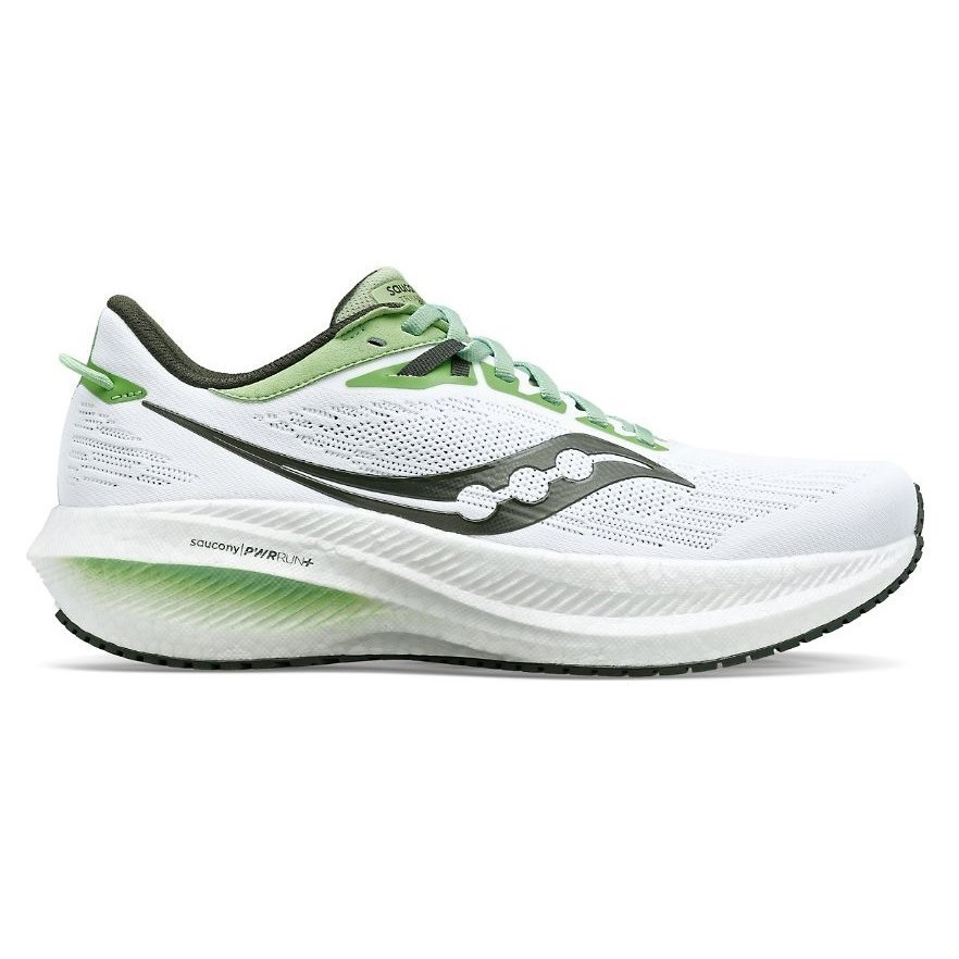 Saucony Triumph 21 - Mens Running Shoes - White/Umbra | Sportitude