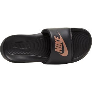 Nike Victori One - Womens Slides - Black/Metallic Red Bronze