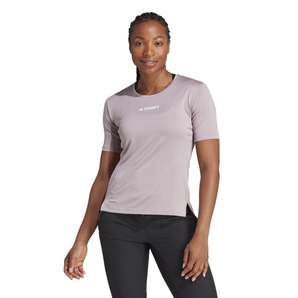 Adidas Terrex Multi Womens Trail Running T-Shirt - Purple