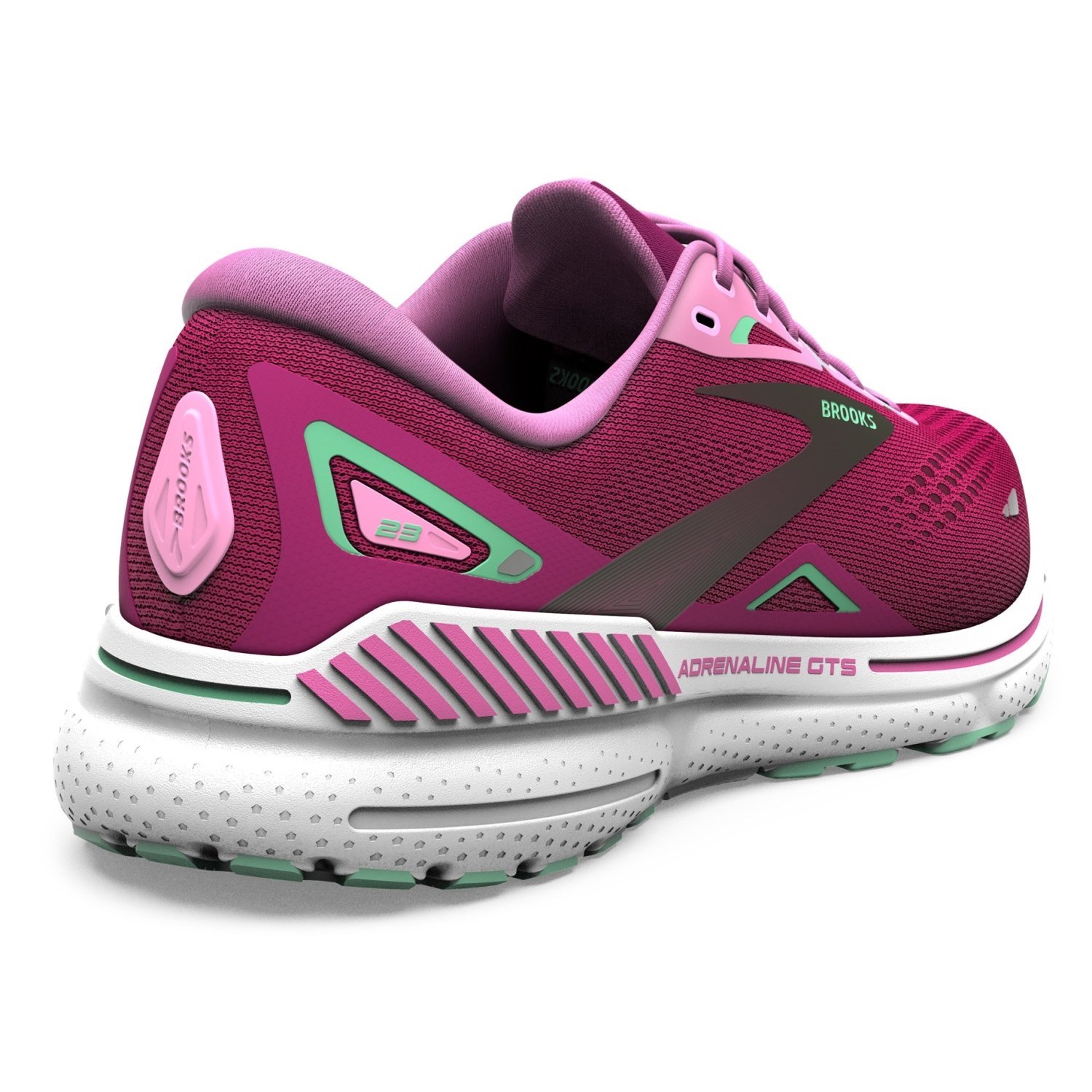 Brooks Adrenaline GTS 23 - Womens Running Shoes - Pink/Fuchsia/Black ...