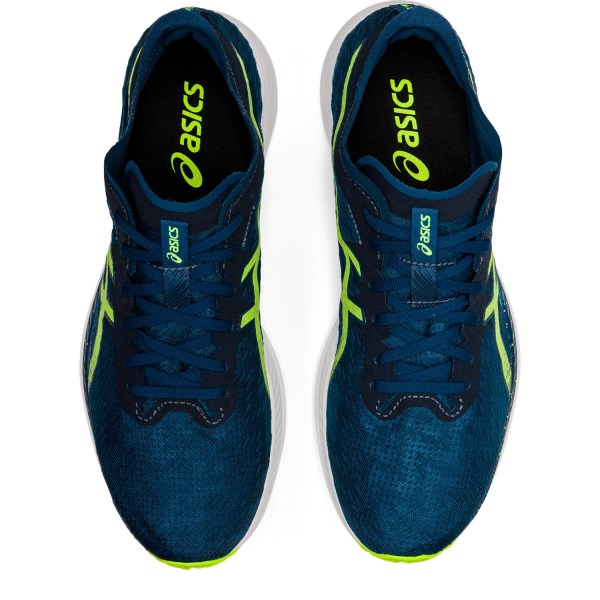 Asics Magic Speed - Mens Road Racing Shoes - Mako Blue/Hazard Green