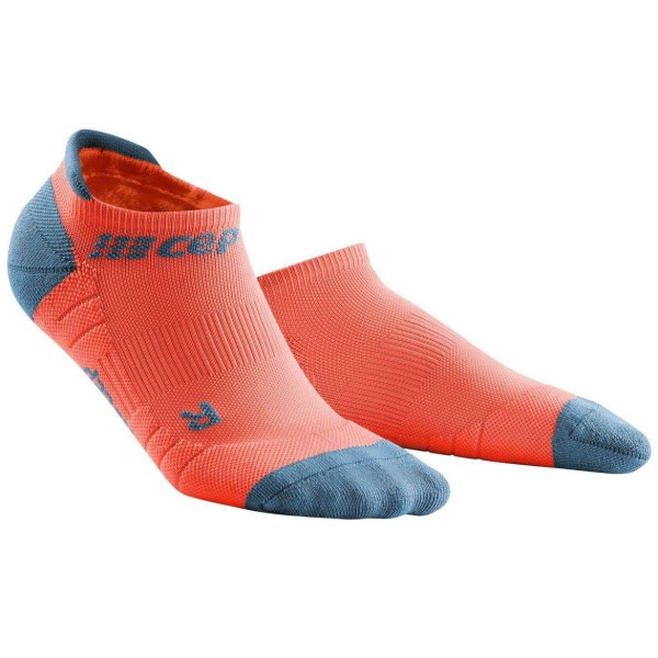 CEP No Show Running Socks 3.0 - Coral/Grey