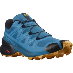 Salomon Speedcross 5 - Mens Trail Running Shoes - Crystal Teal/Barrier Reef/Golden Oak