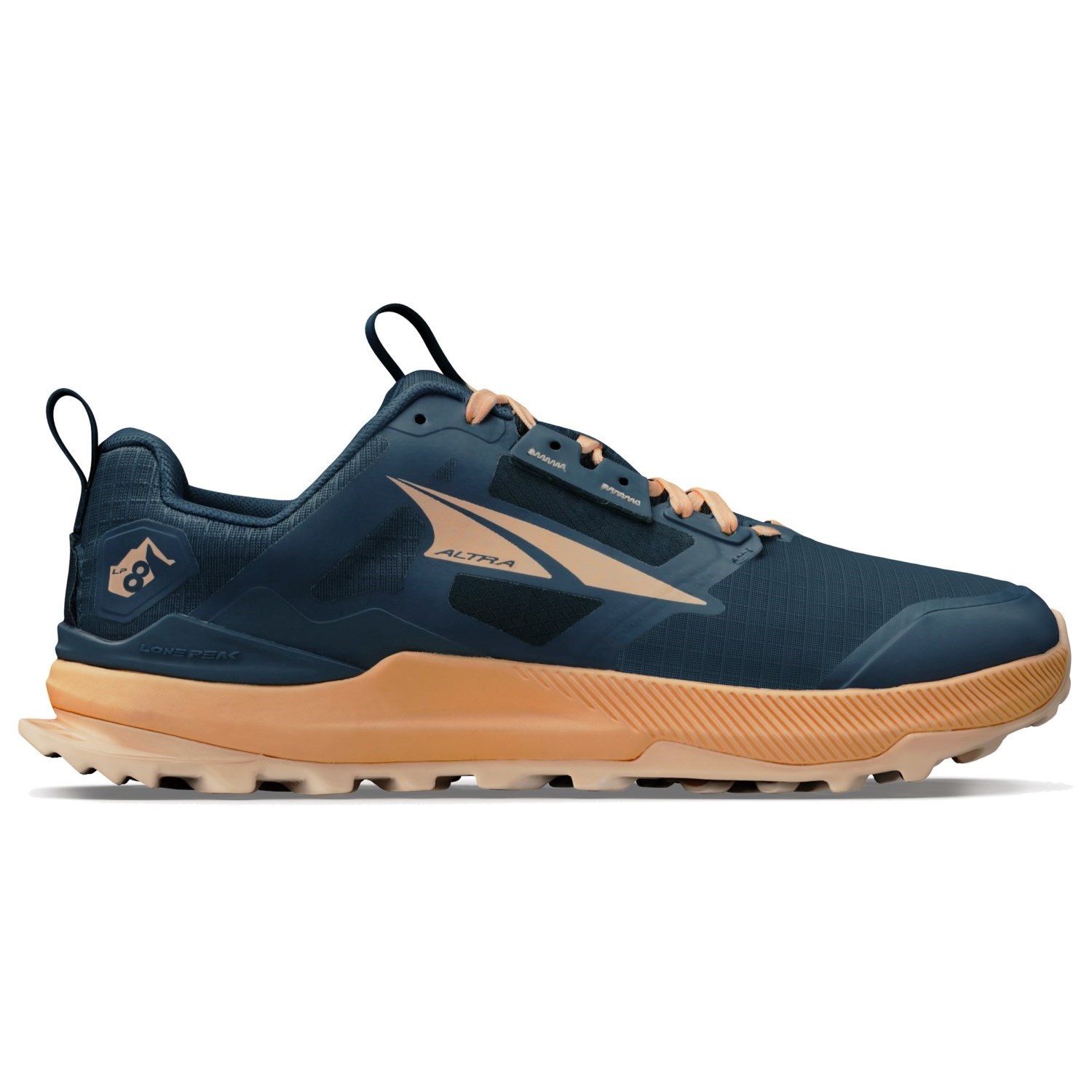 Altra Lone Peak 8 - Womens Trail Running Shoes - Navy/Coral | Sportitude