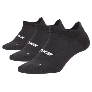 2XU Womens Ankle Socks - 3 Pack - Black