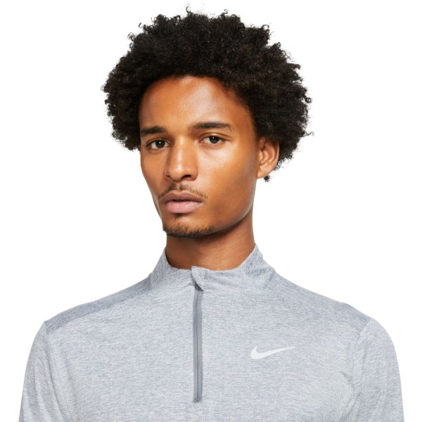 Nike Dri-Fit Element Half Zip Mens Running Top - Smoke Grey/Grey Fog/Reflective Silver