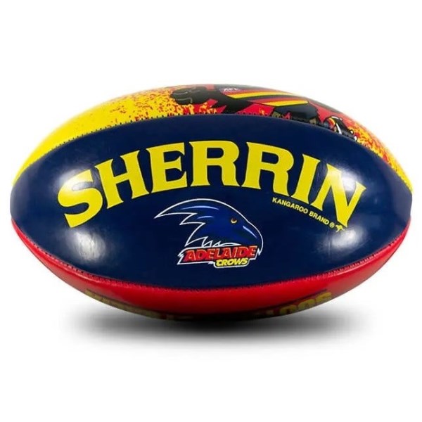 Sherrin Adelaide Crows Replica AFL Mini Football - Yellow/Navy/Red