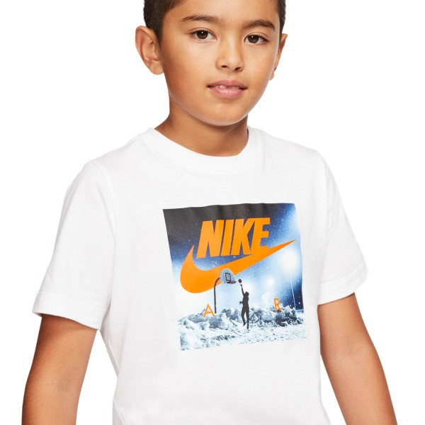Nike Sportswear Air Hoop Snow Kids Boys T-Shirt - White