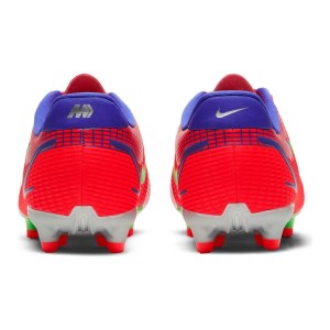 Nike Jr Mercurial Vapor 14 Academy FG/MG - Kids Football Boots - Bright Crimson/Metallic Silver