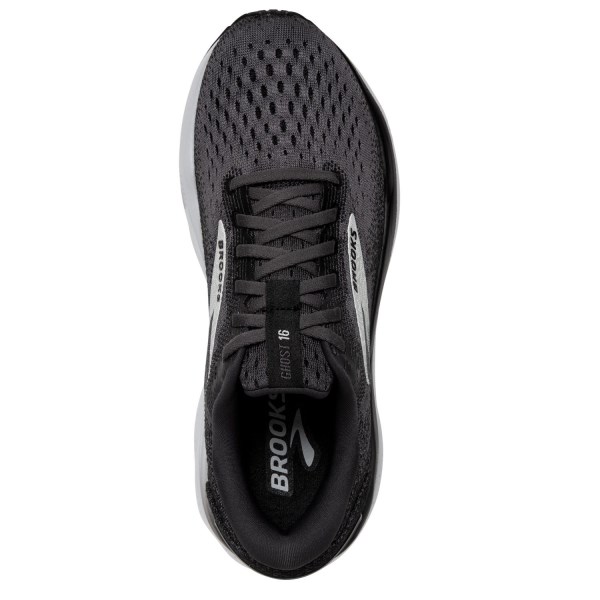 Brooks Ghost 16 - Womens Running Shoes - Black/Grey/White