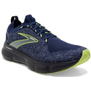 Brooks Glycerin StealthFit 20 - Mens Running Shoes - Blue/Ebony/Lime