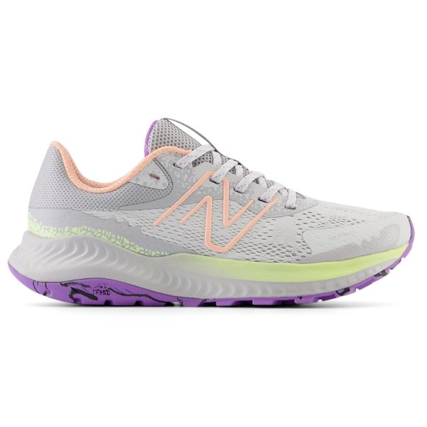 New Balance Nitrel v5 - Womens Trail Running Shoes - Grey Matter/Guava Ice/Limelight