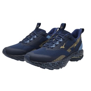 Mizuno Wave Rider TT 2 - Mens Trail Running Shoes - Estate Blue/Golden Halo/Parisian Blue