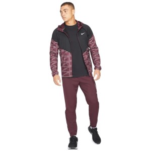 Nike Therma-Fit Repel Run Division Miler Mens Running Jacket - Burgundy Crush/Black/Reflective