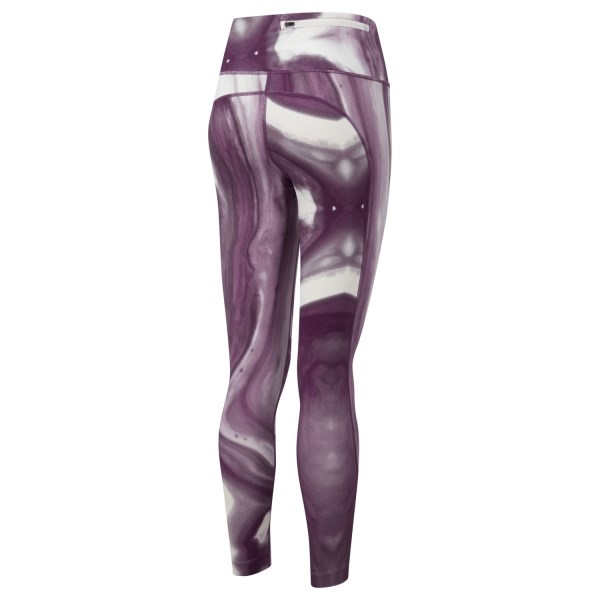 Ronhill Life Active Womens Training Tights - Limestone/Grape Marble