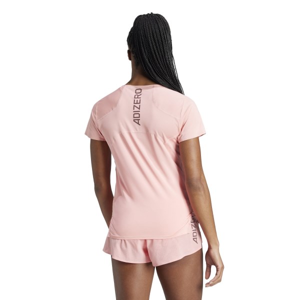 Adidas Adizero Womens Running T-Shirt - Semi Pink Spark