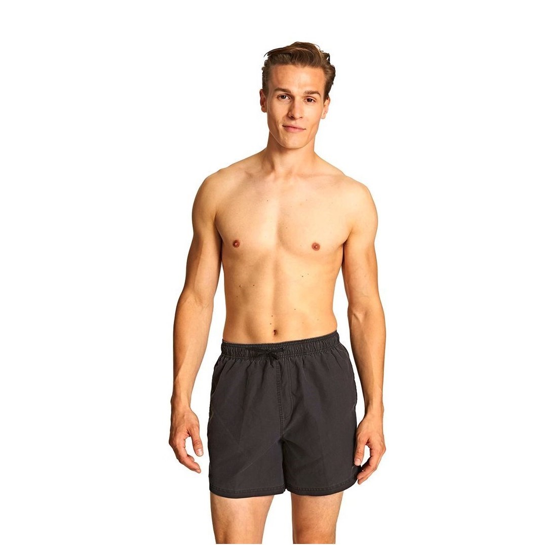 Zoggs Mosman Washed 15 Inch Mens Swimming Shorts - Charcoal | Sportitude