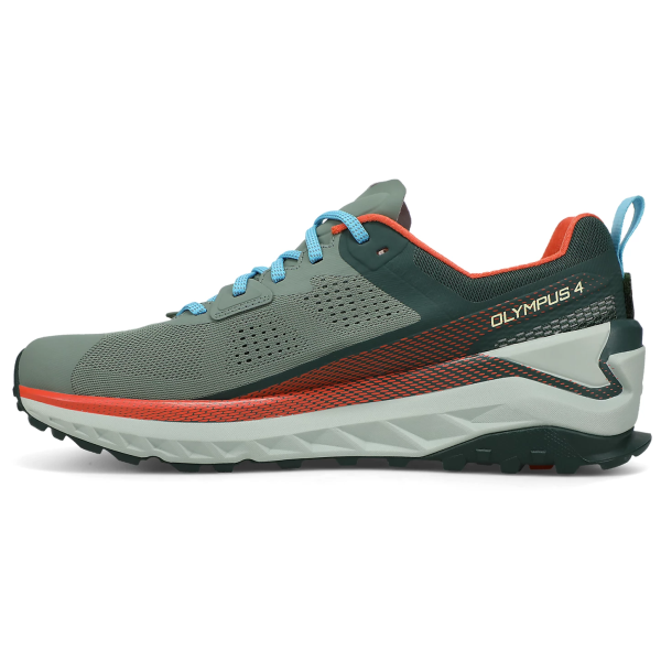 Altra Olympus 4 - Mens Trail Running Shoes - Green Orange