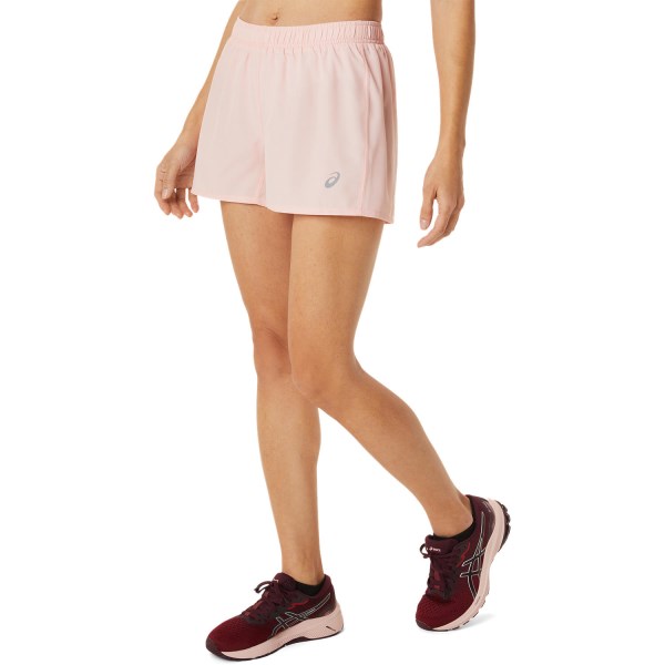 Asics Silver 4 Inch Womens Running Shorts - Frosted Rose