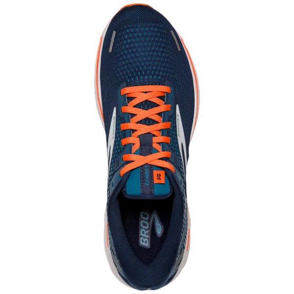Brooks Ghost 14 - Mens Running Shoes - Titan/Teal/Flame