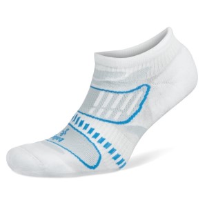 Balega Ultra Light No Show Unisex Running Socks - White/French Blue