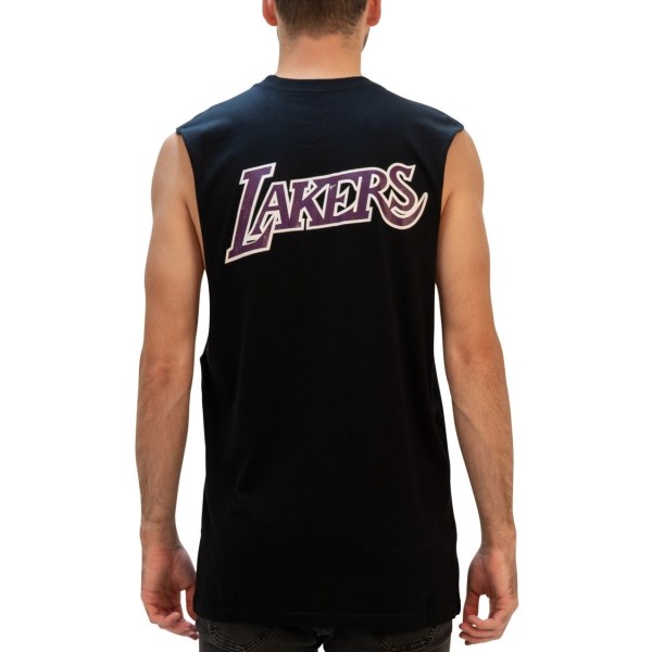 Mitchell & Ness Los Angeles Lakers Retro Repeat Logo Mens Basketball Muscle Tank - LA Lakers