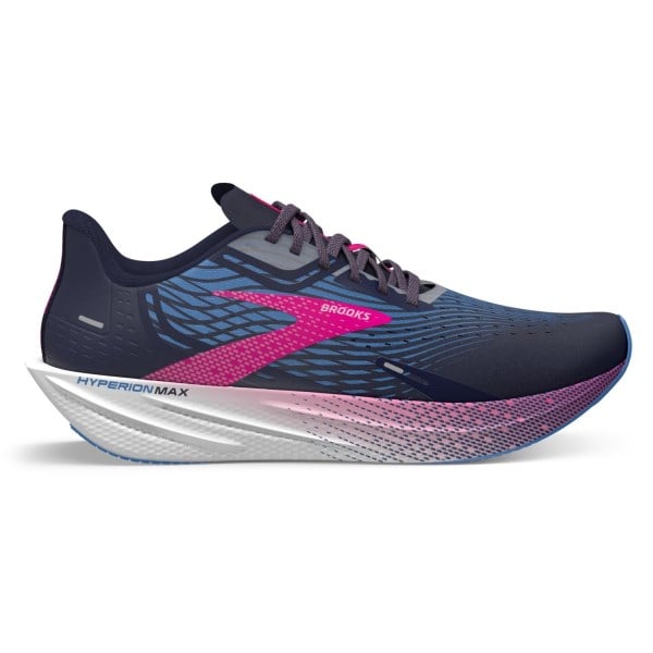 Brooks Hyperion Max - Womens Road Racing Shoes - Peacoat/Marina Blue/Pink
