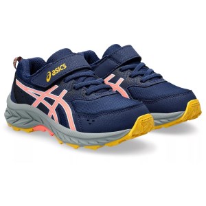 Asics Gel Venture 9 PS - Kids Trail Running Shoes - Blue Expanse/Sun Coral