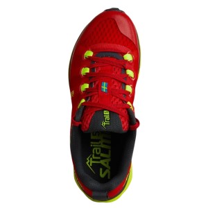 Salming Trail 5 - Womens Trail Running Shoes - Poppy Red/Safety Yellow