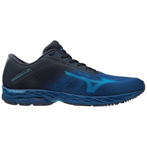 Mizuno Wave Shadow 3 - Mens Running Shoes - True Blue/Dark Blue/Navy Blazer