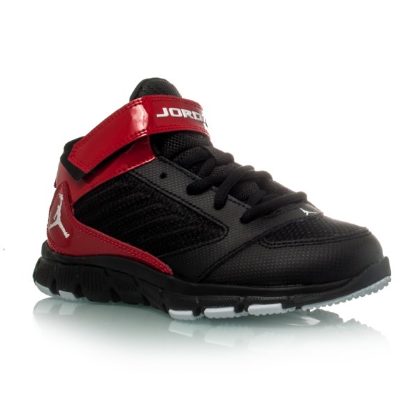 Jordan BCT MID 3 BP - Kids Boys Basketball Shoes - Black/White/Gym Red