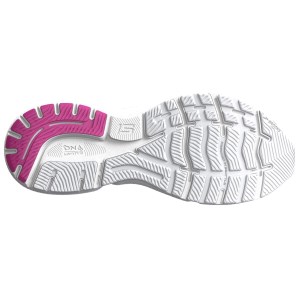 Brooks Ghost 15 - Womens Running Shoes - White/Oyster/Viola