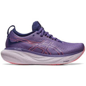 Asics Gel Nimbus 25 - Womens Running Shoes - Dusty Purple/Papaya