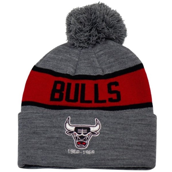 Mitchell & Ness Chicago Bulls Team Tone Knit Basketball Beanie - Chicago Bulls