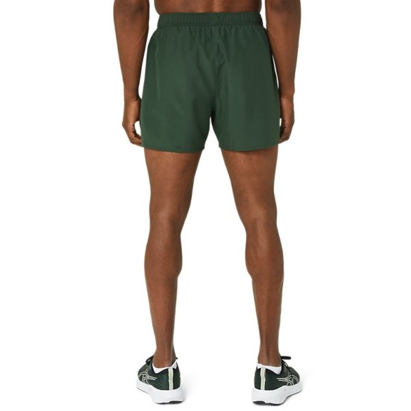 Asics Silver 5 Inch Mens Running Shorts - Rainforest