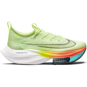 Nike Air Zoom Alphafly NEXT% Womens Racing Shoes - Barely Volt/Black/Hyper Orange