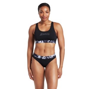 Zoggs Marble Actionback 2 Piece Womens Swimsuit