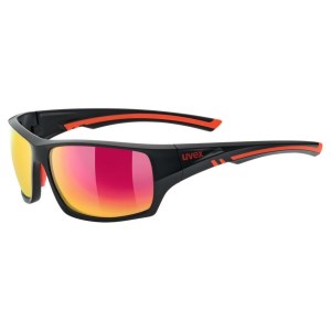 UVEX Sportstyle 222 Pola Floating Sunglasses - Black/Red