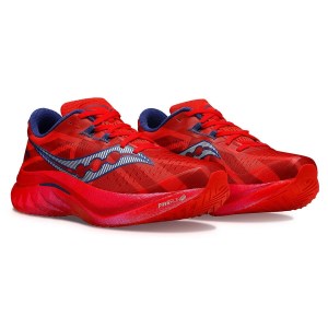 Saucony Endorphin Speed 4 London Marathon - Mens Running Shoes - Red Rogue