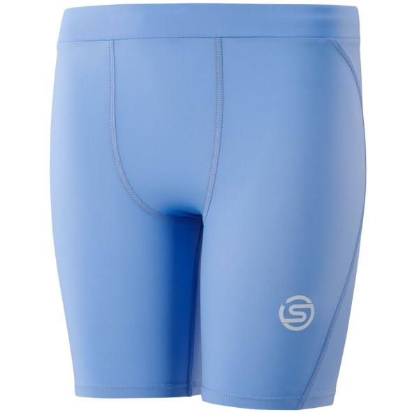 Skins Series-1 Youth Kids Compression Half Tights - Sky Blue