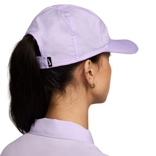 Nike Dri-Fit Club Unstructured Featherlight Running Cap - Lilac Bloom/White